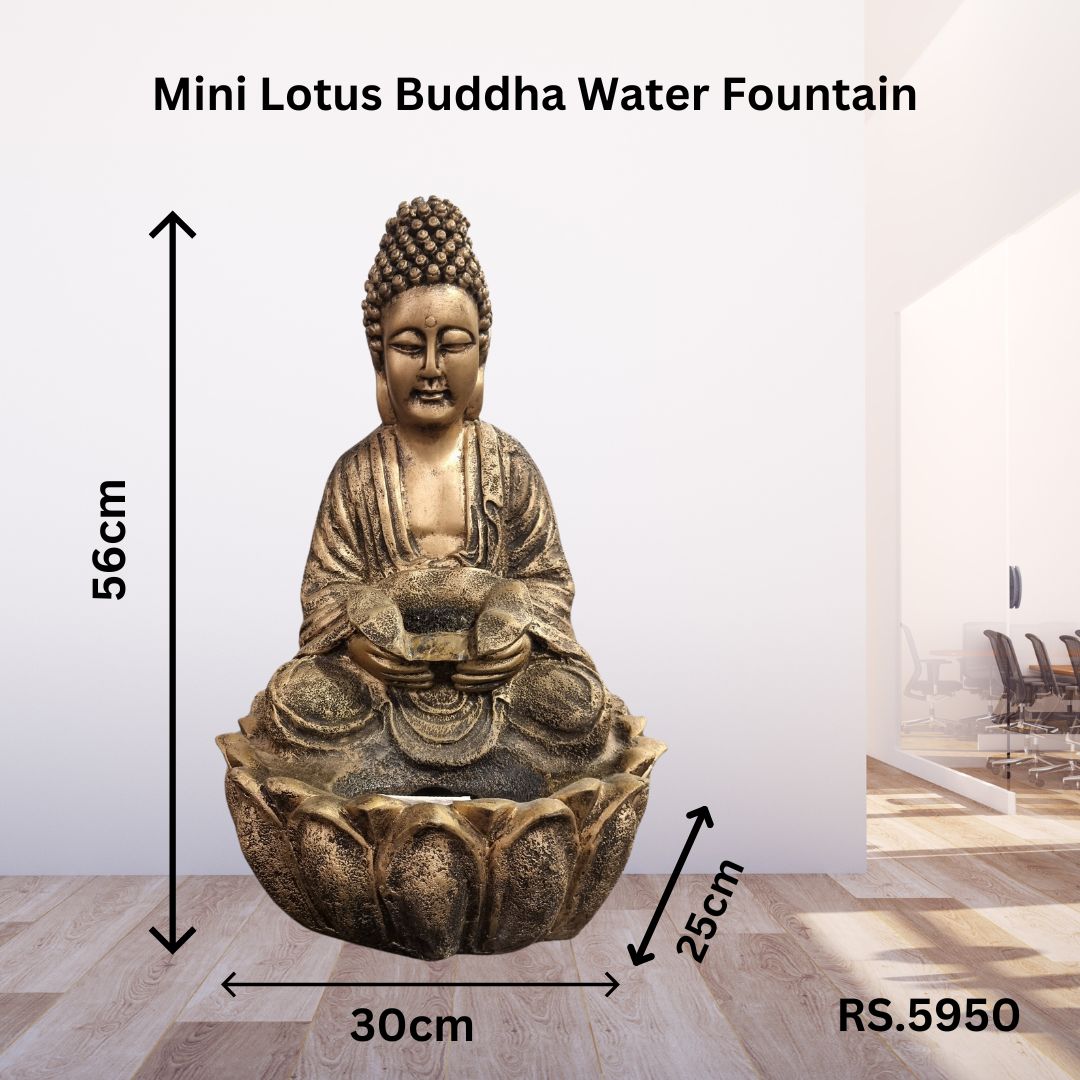 Mini Lotus Buddha Water Fountain