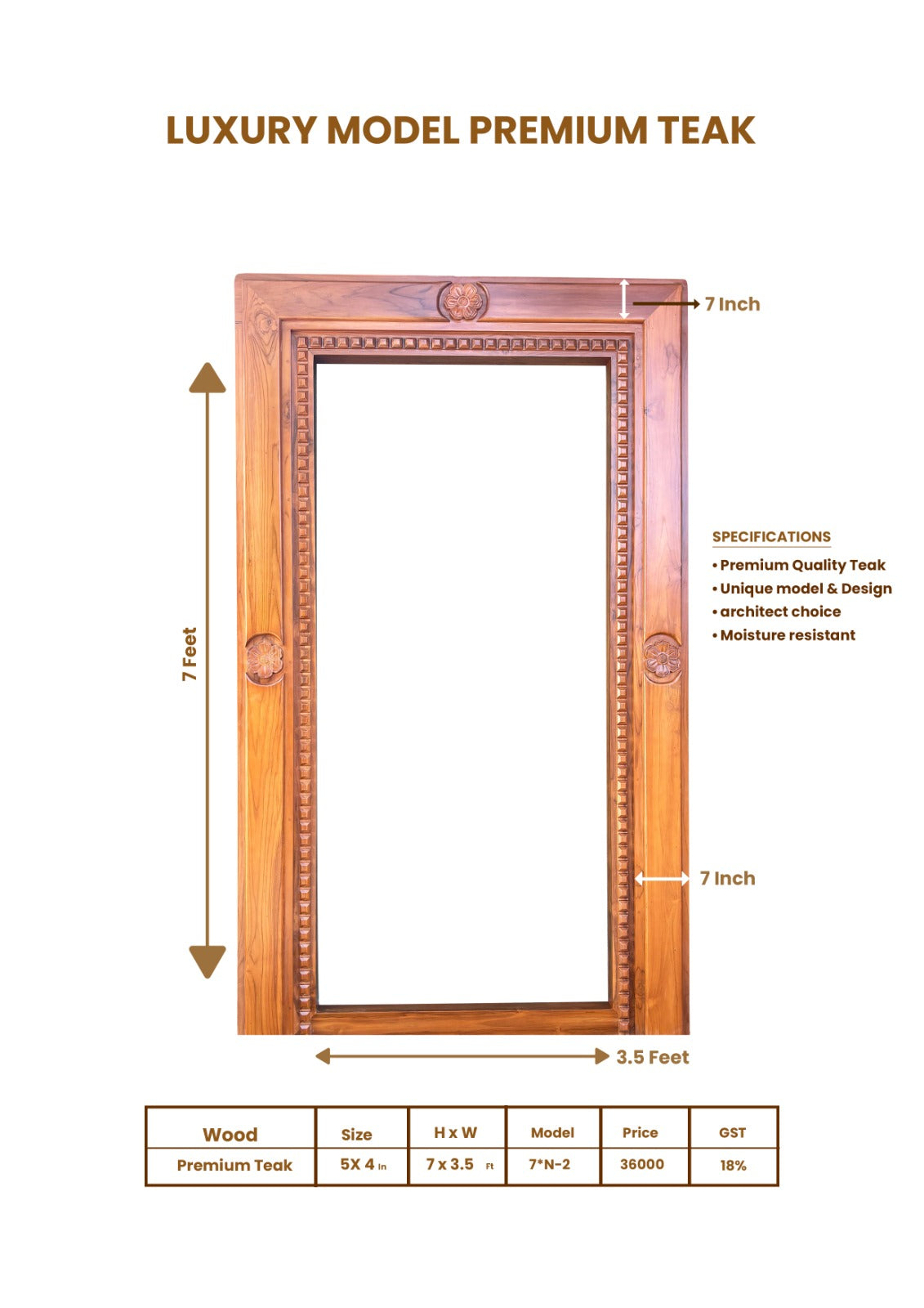 Main Nilai Premium Teak - Model (N-2) Size - 5*4
