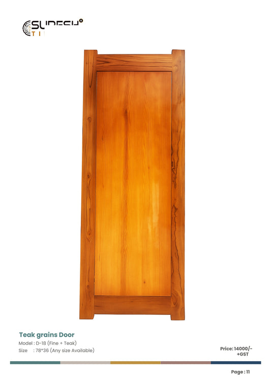 Teak grains Door