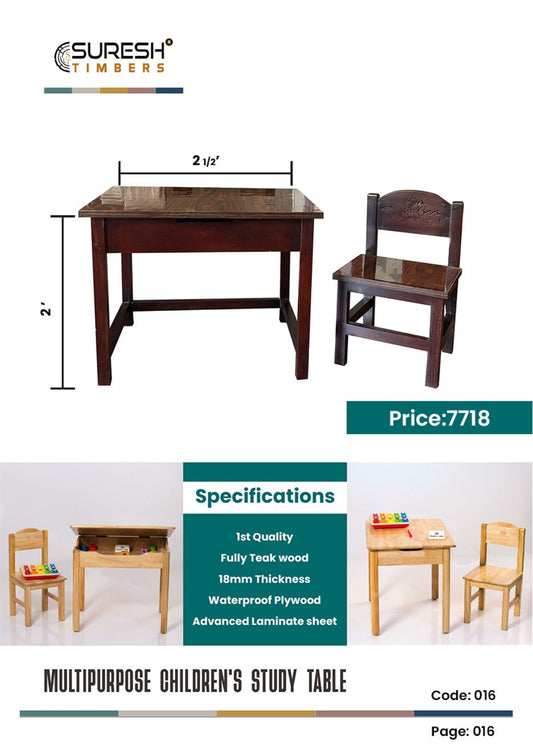 Multipurpose Children's Study Table