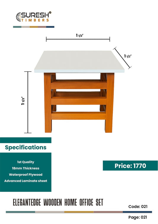 Elegantedge Wooden Home Office Set