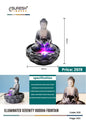 Illuminated Serenity Buddha Fountain