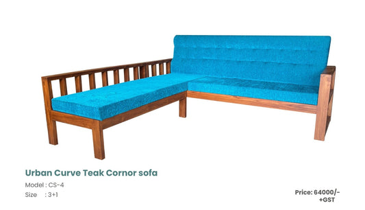 Urban Curve Teak Cornor sofa