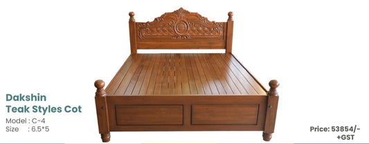 Dakshin Teak Styles Cot