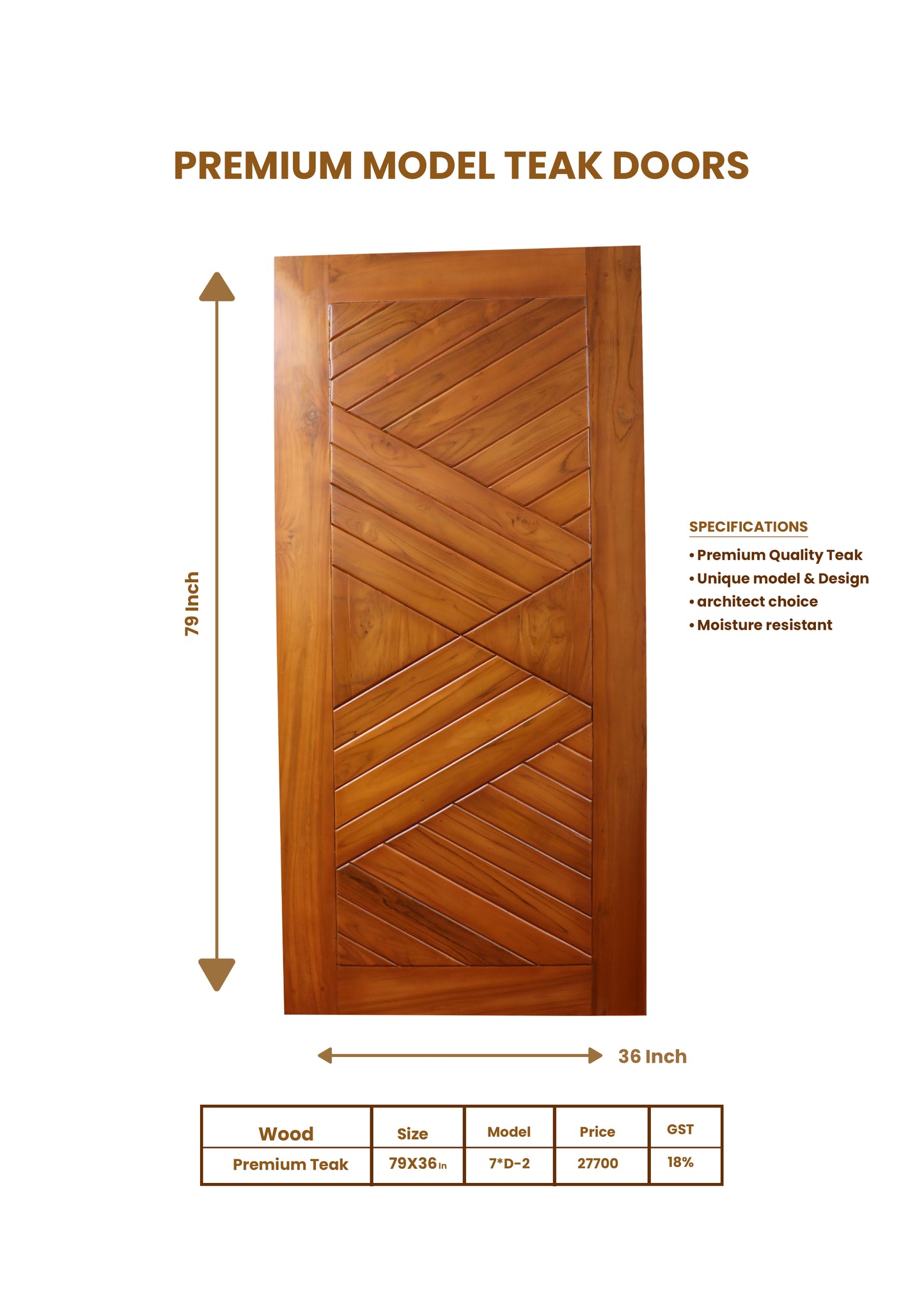 Premium Model Teak Doors (7-D-2)